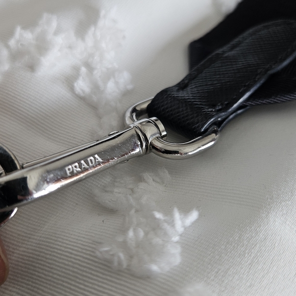 Prada Black Nylon Shoulder Bag with Adjustable Strap - Picture 8 of 12